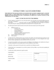 contract form - sale of goods/works