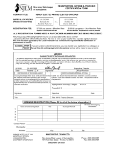 Registration Form - New Jersey State League of Municipalities
