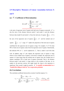 2.9 Descriptive measures of linear association between X and Y