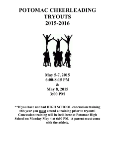 tryout requirements - Potomac Senior High School