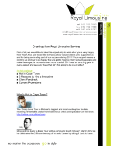 Greetings from Royal Limousine Services First of all, we would like