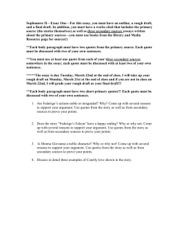 Federigo's falcon story pdf image