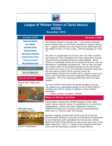 november_2010 - League of Women Voters of Santa Monica