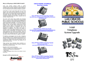 Why is LCPS going to VOICE OVER IP (VoIP)? See the Brochure.