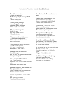 The Ballad of Rudolph Reed by Gwendolyn Brooks