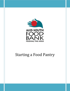 Starting a Food Pantry