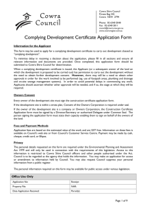 Subdivision Certificate