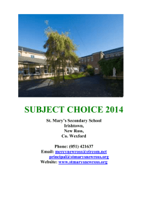 Fifth Year Subject Choice Booklet