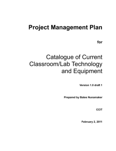 Project Management Plan Template