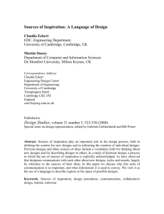 Sources of Inspiration: A Language of Design