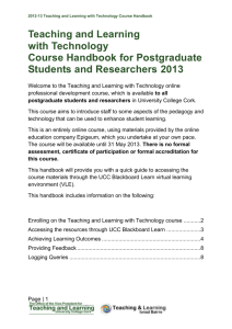 2013 TLWT Course Handbook(PGResearch)
