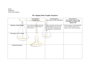 The Tipping Point Graphic Organizer