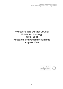 public art Strategy - Aylesbury Vale District Council