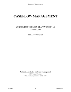 caseflow management - National Association for Court Management