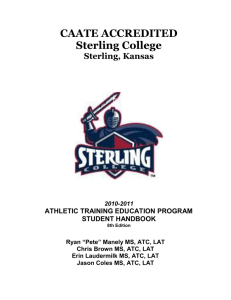 athletic training education program