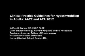 Hypothyroidism Guidelines slide presentation
