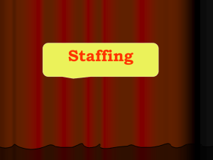 Staffing pattern