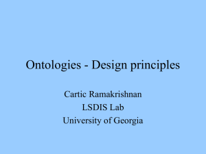 Ontologies - Design principles - LSDIS