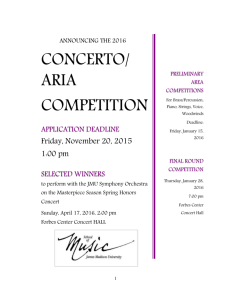 to an application for the 2016 Concerto