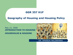 Introduction and Households and Housing