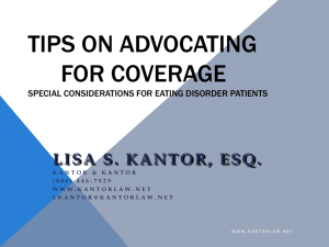 Tips on Advocating for Coverage