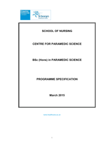 Programme Specification - St George's, University of London