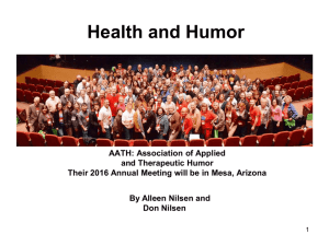 humor and health - Arizona State University