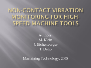 Non-Contact vibration monitoring for high