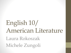 English 10/ American Literature