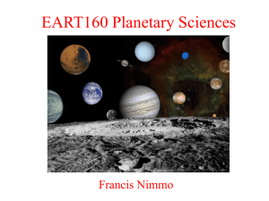 Week 1 - Earth & Planetary Sciences