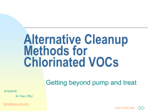 Alternative Cleanup Methods for Chlorinated VOCs