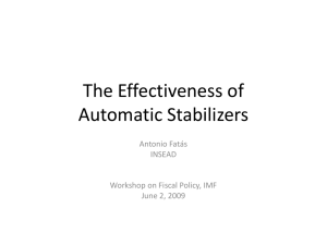 Effectiveness of Automatic Stabilizers