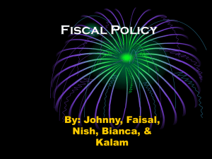 Ch. 13 Ppt: Fiscal Policy