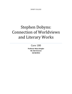 Stephen Dobyns Interpretive Literary Analysis