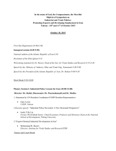 Symposium agenda, Speech abstract, Speaker's Curriculum vitae