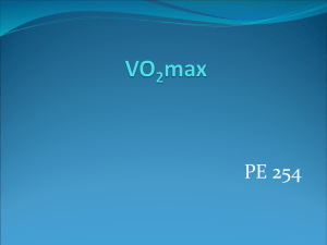 VO2max/ Cardiorespiratory Fitness Test