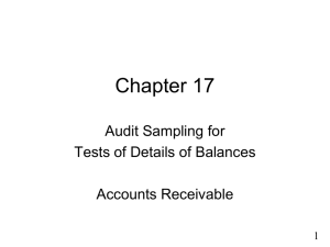 ARENS 17 2128 Audit Sampling for Test of Details of Balances