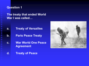 World War 1 and the Great Depression