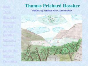 Rossiter's Influence On… - The Hudson River Valley Institute