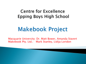 Makebook Project Results and Examples