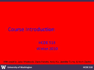 Course Introduction, What is Design?
