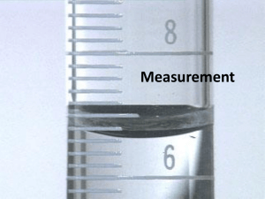 Measurement & Experimental Error PPT notes