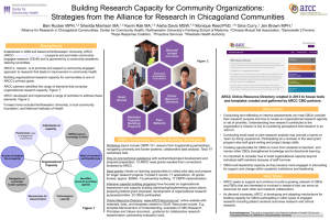 Strategies from the Alliance for Research in Chicagoland Communities