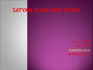 Satyam case study