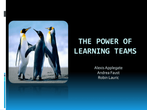 The Power of Learning teams