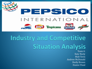 PepsiCo: Industry and Competitive Situation Analysis