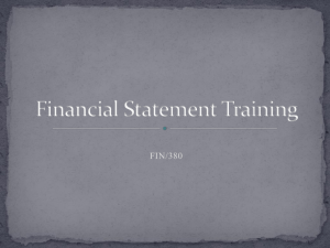 FIN/380 What is a financial statement? How can they help the