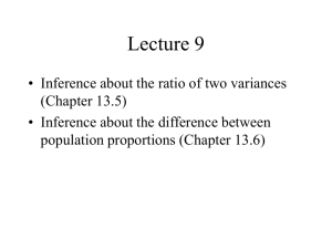 Lecture 9 - Wharton Statistics Department