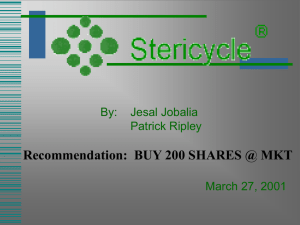 STERICYCLE, INC.