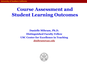Course Assessment - USC Center for Excellence in Teaching